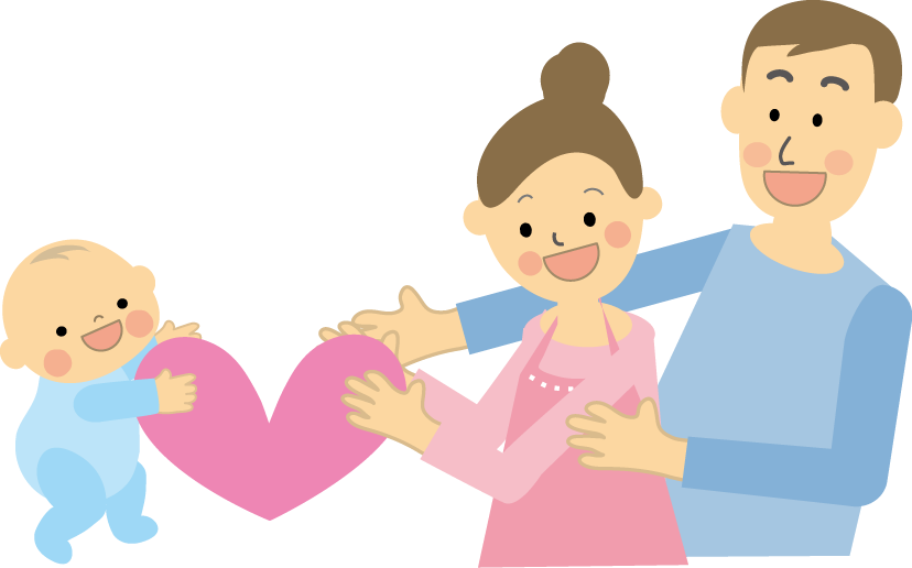 親子のイラスト