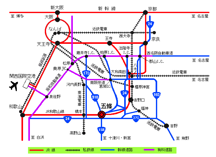 交通アクセス略地図