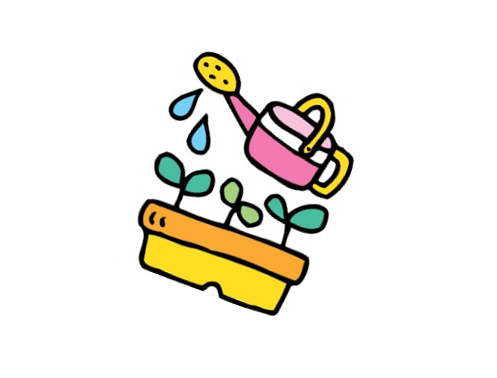 ジョウロのイラスト