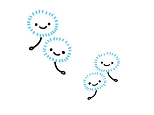 綿毛のイラスト
