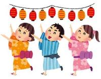 盆踊りのイラスト