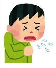 咳き込むひと