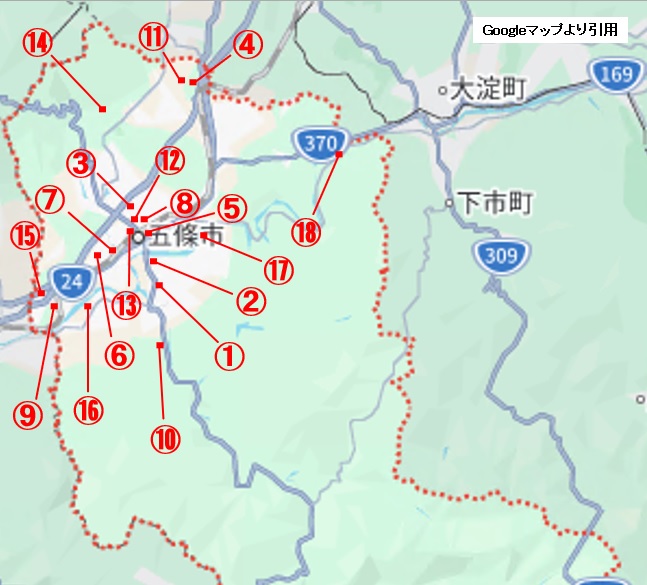協力井戸位置図
