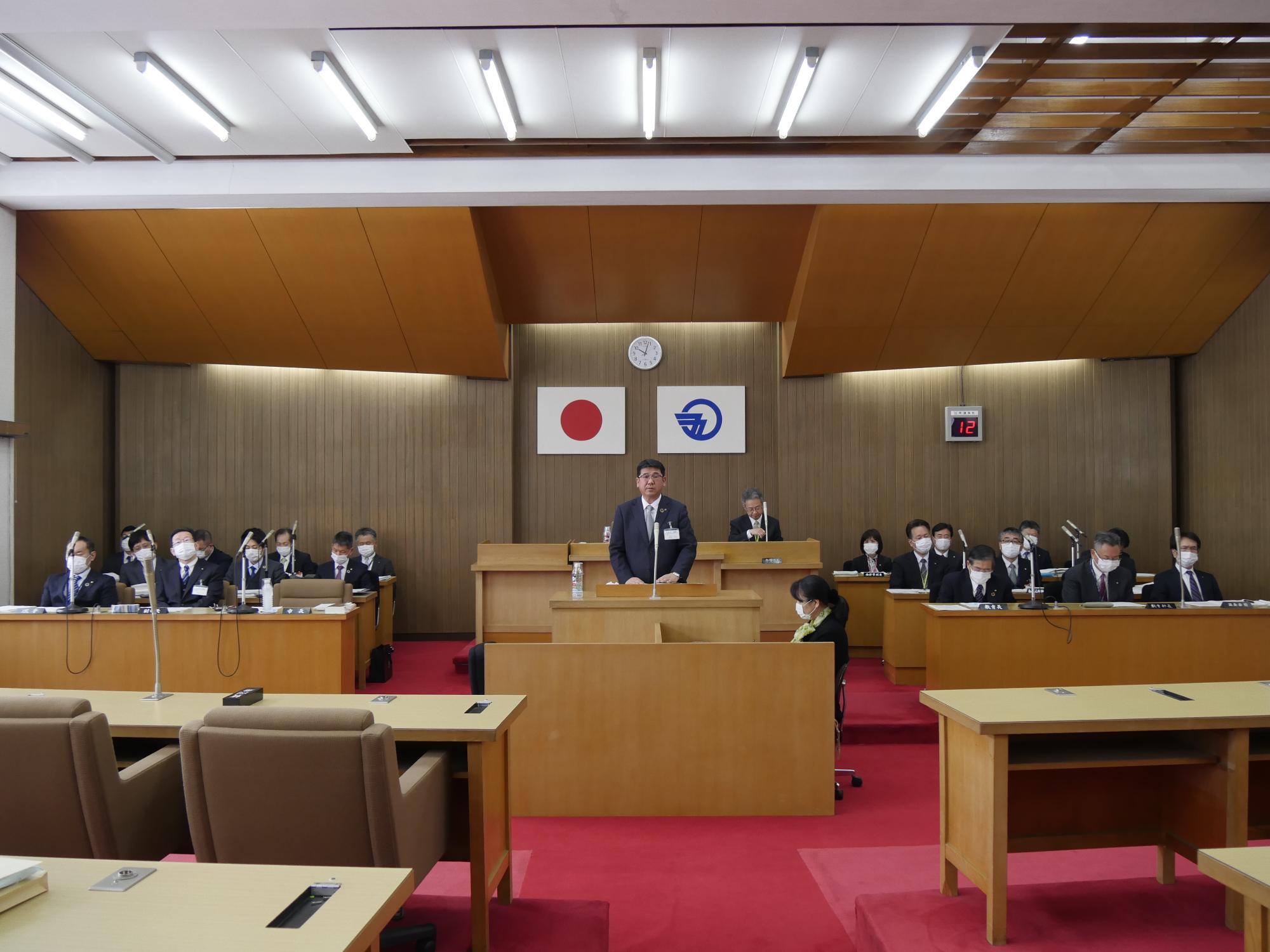 令和2年3月 施政方針の写真1