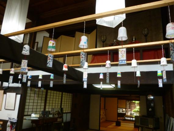 館内の風鈴の様子
