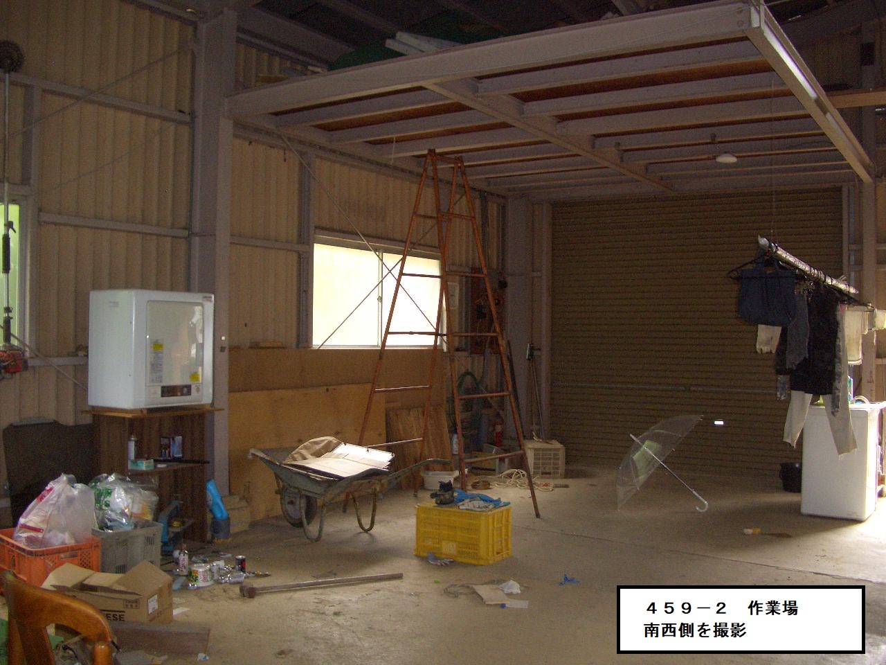 物件4作業場内部（南西）