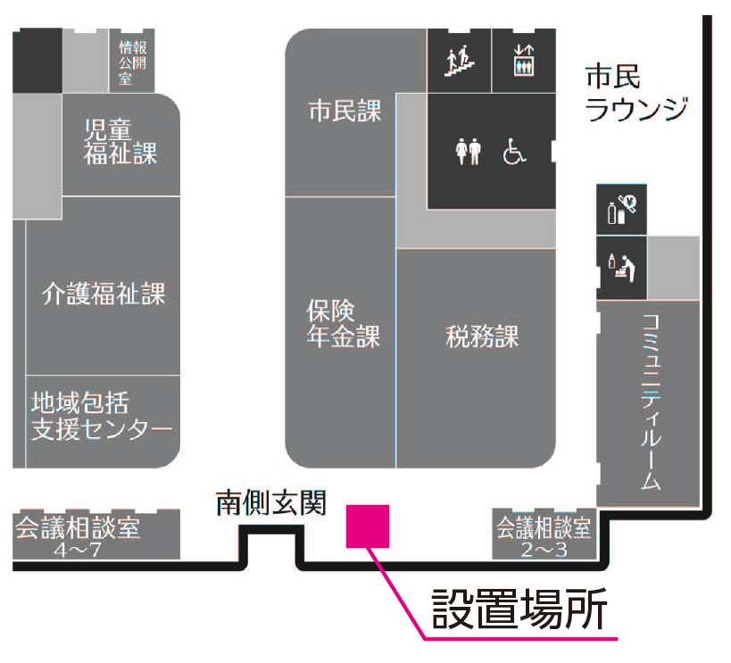 セルフ型公金収納機設置場所